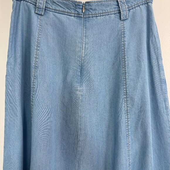 Pre-Loved GARDEUR Button Down Denim Maxi Skirt - Size 6 US - Picture 7 of 10